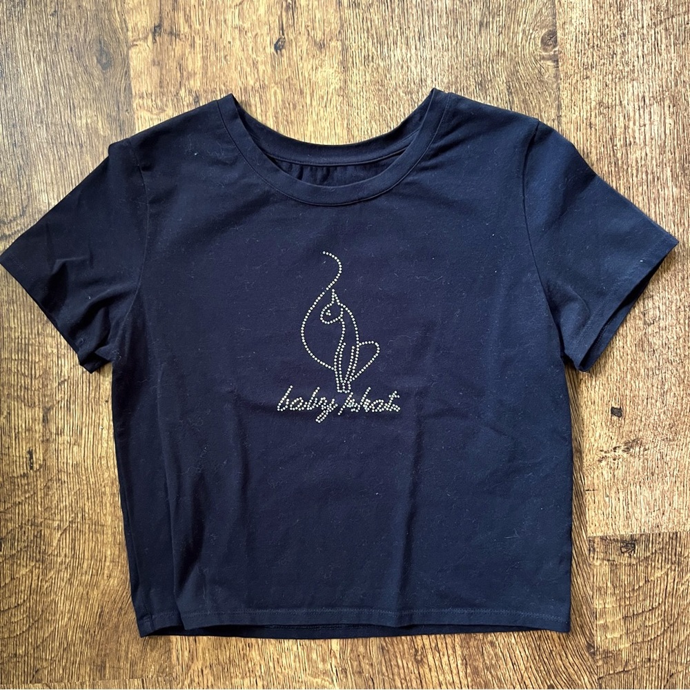 Baby fat bling crop top
